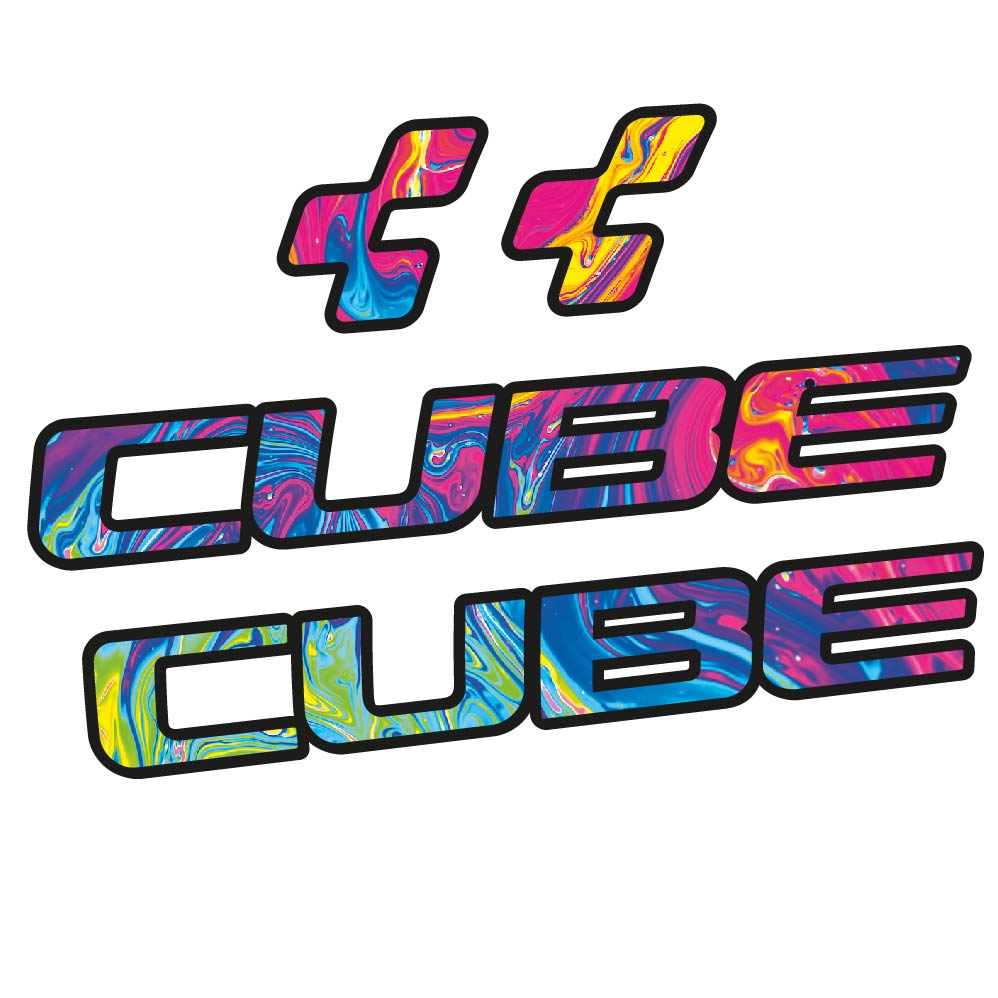 Stickers Cube Stereo Hybrid 2023 compatibles - Autocollants cadre vélo