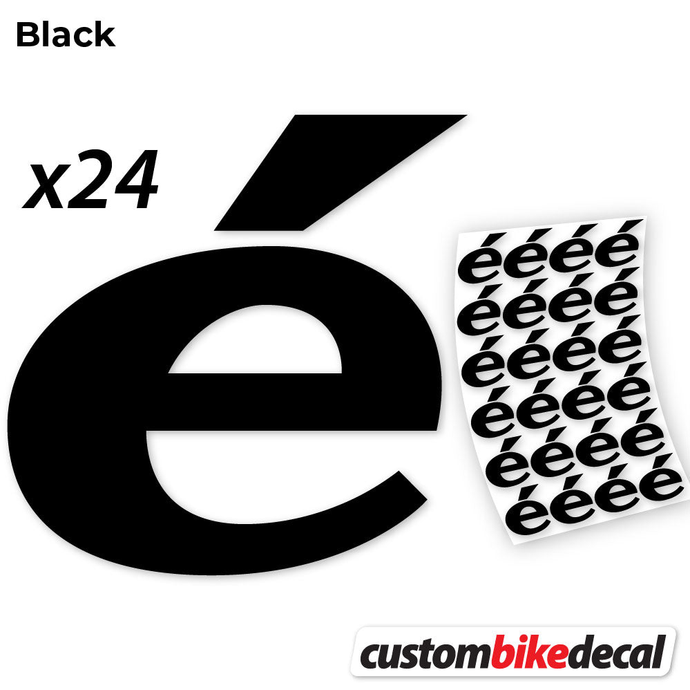 Black decal for Cerveló logo – bike sticker vinyl