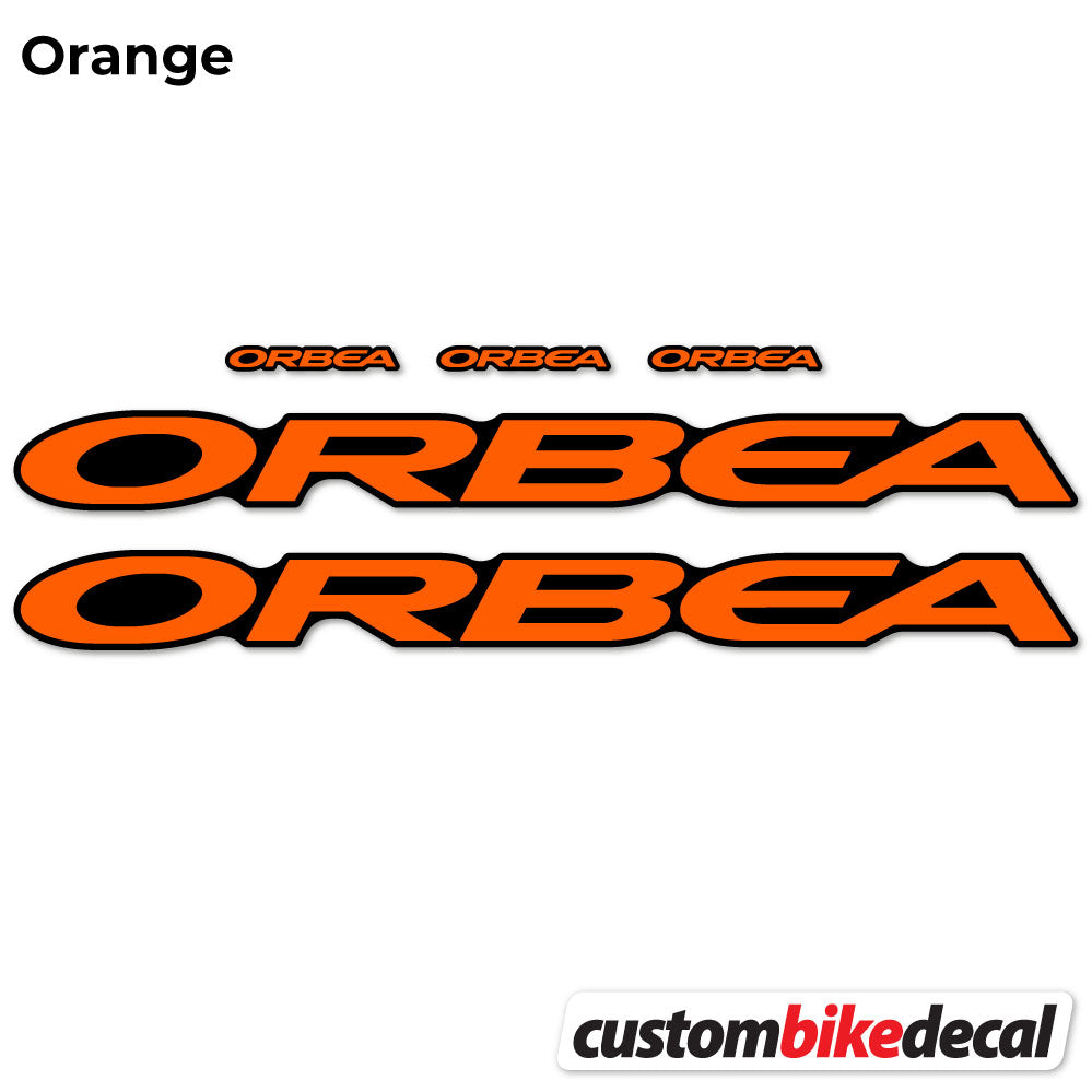 Orange decal for Orbea Oiz M10 2021 VEC frame – bike sticker vinyl
