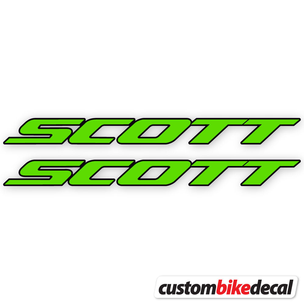 Apple Green decal for Scott frame – bike sticker vinyl