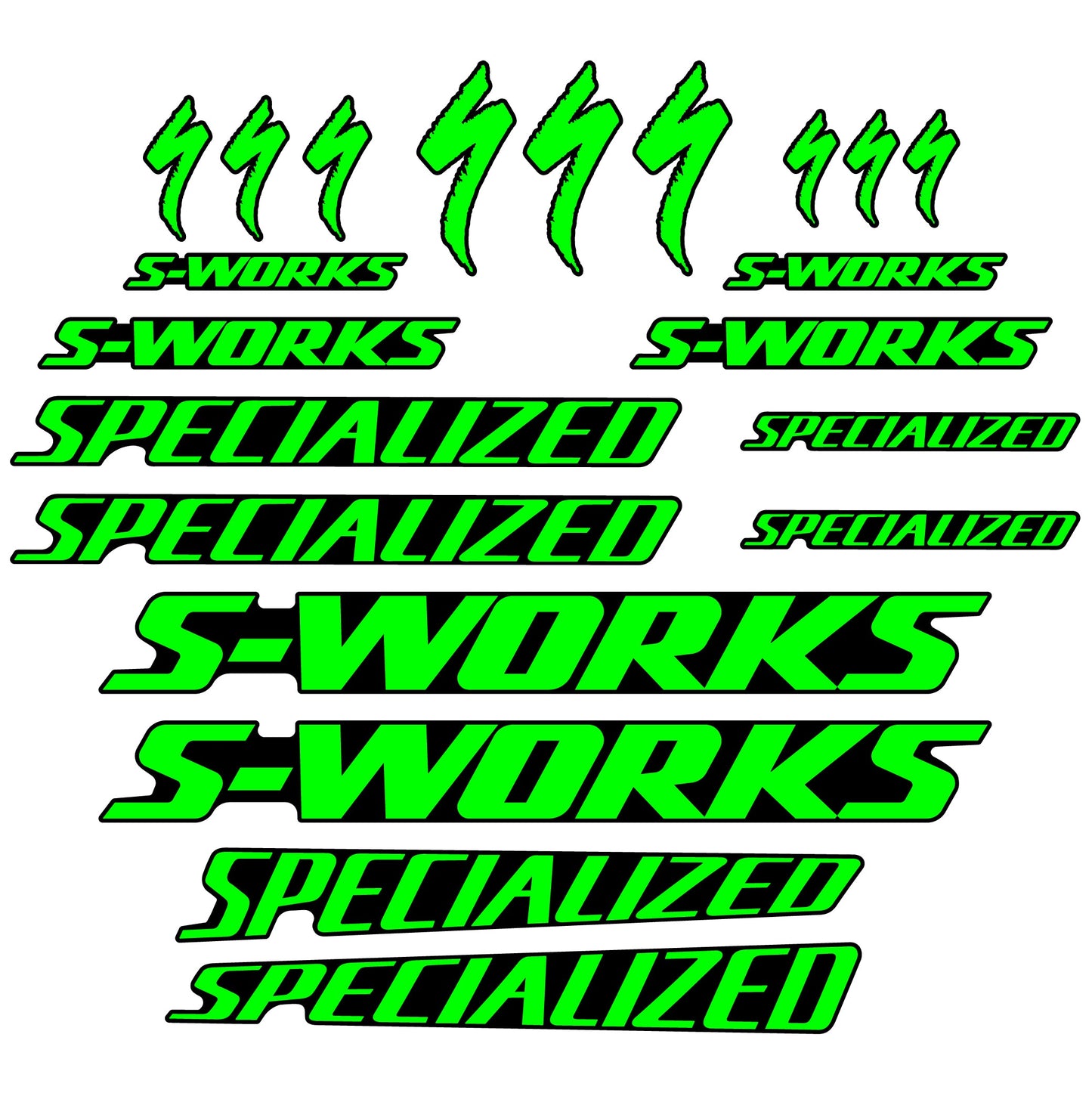 Stickers Specialized compatibles Autocollants cadre