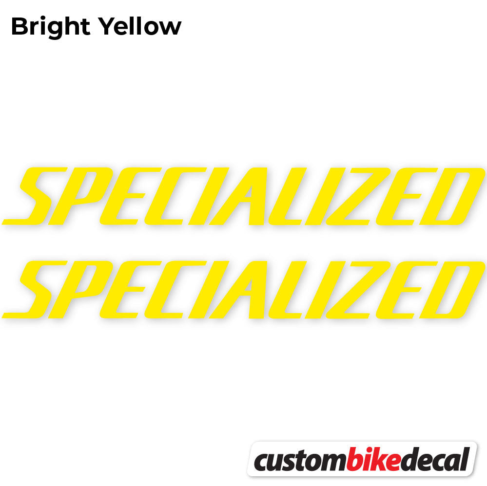 Yellow decal for Specialized Square frame – bike sticker vinyl