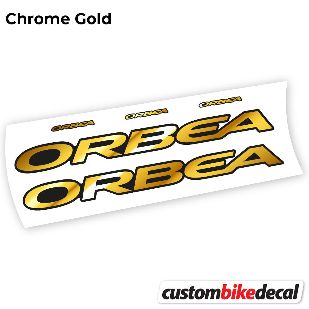 Chrome Gold decal for Orbea Oiz 2020 Square frame – bike sticker vinyl