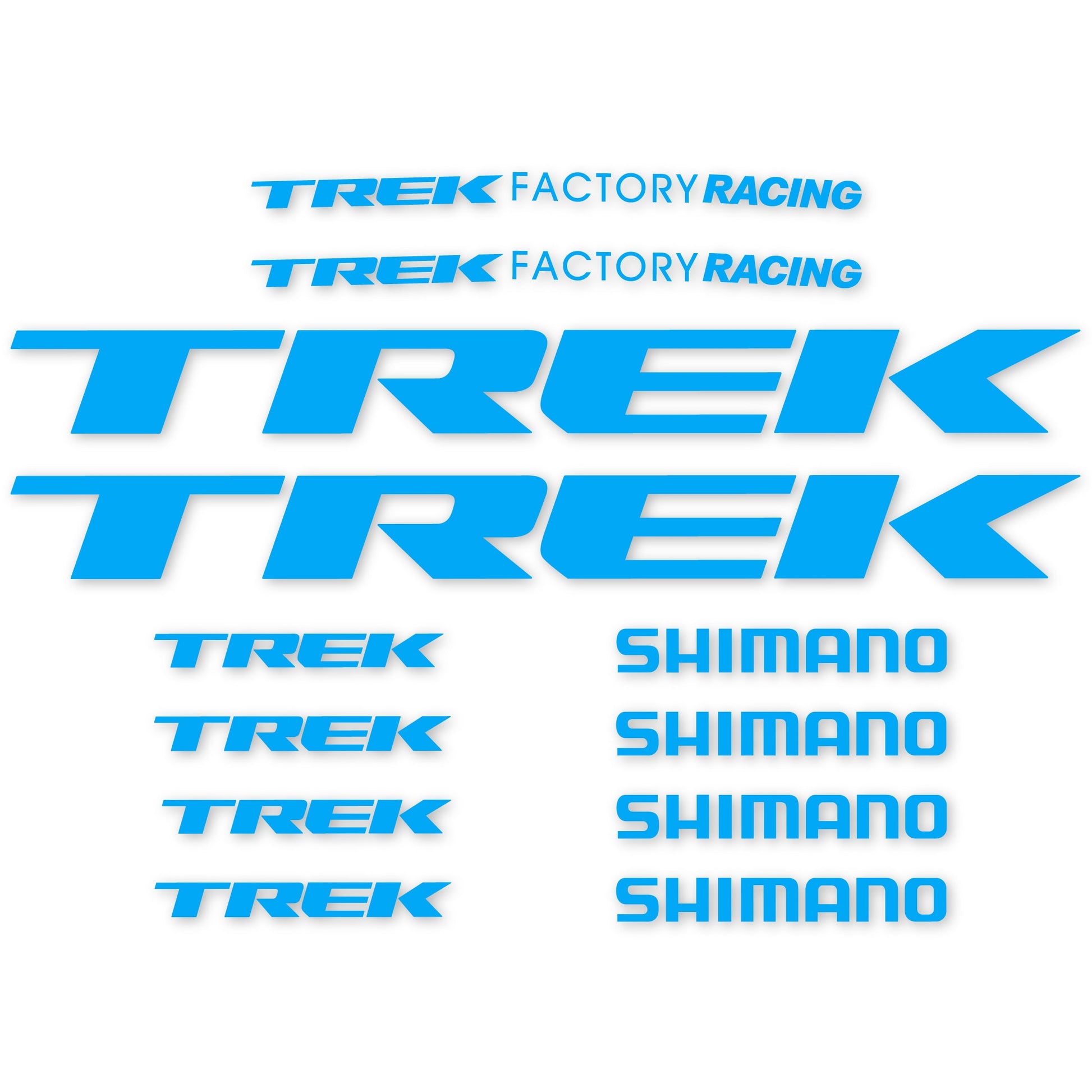 Stickers Trek Factory Racing Team compatibles Autocollants cadre