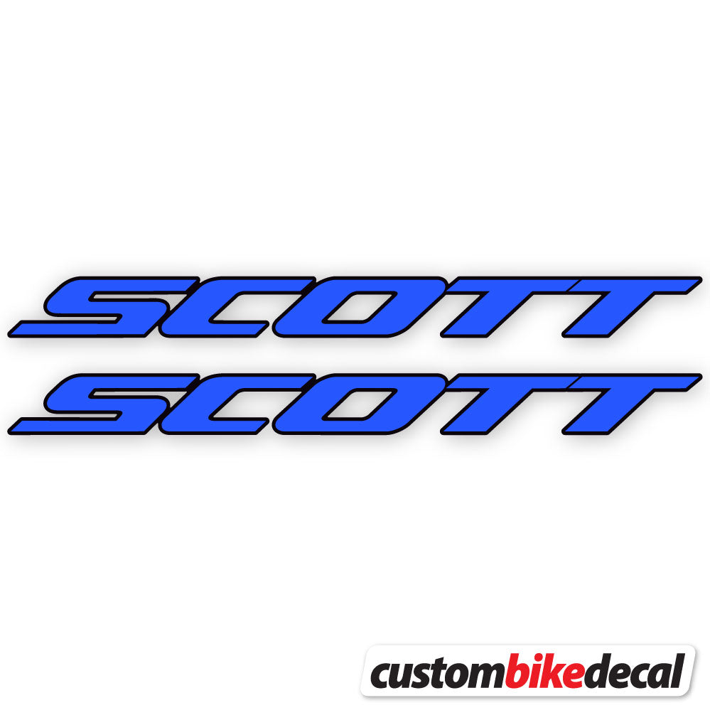 Medium Blue decal for Scott frame – bike sticker vinyl
