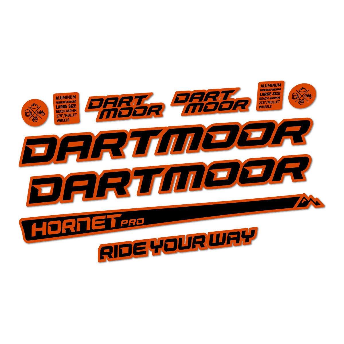 Clay decal for Dartmoor Hornet Pro 2022-2026 frame – bike sticker vinyl