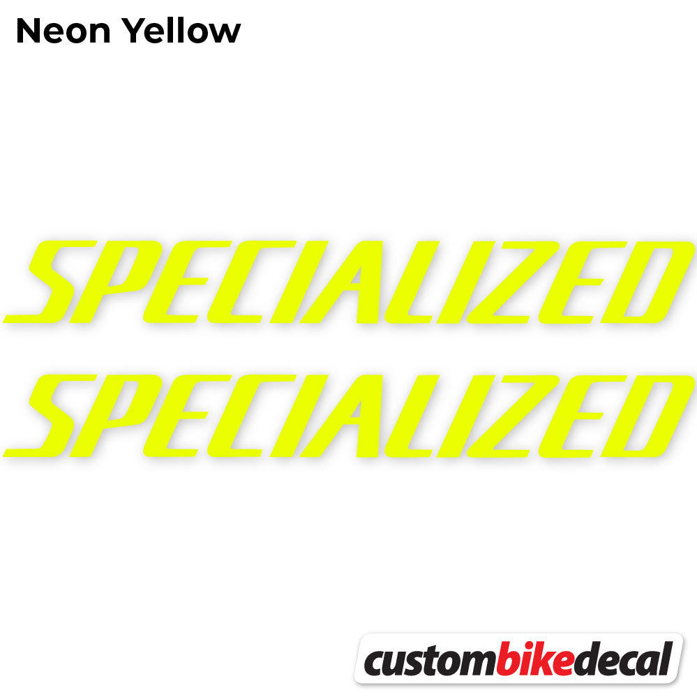 Neon Yellow decal for Specialized Square frame – bike sticker vinyl