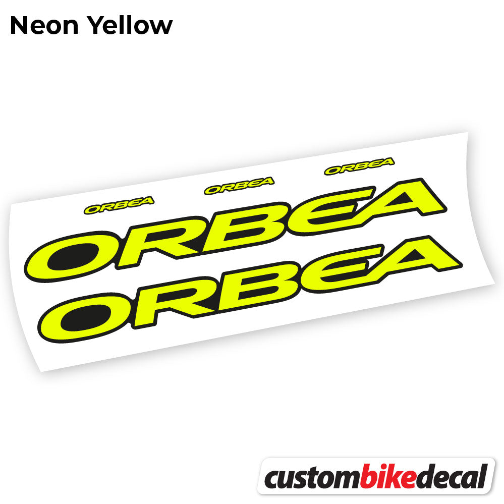Neon Yellow decal for Orbea Oiz 2020 Square frame – bike sticker vinyl