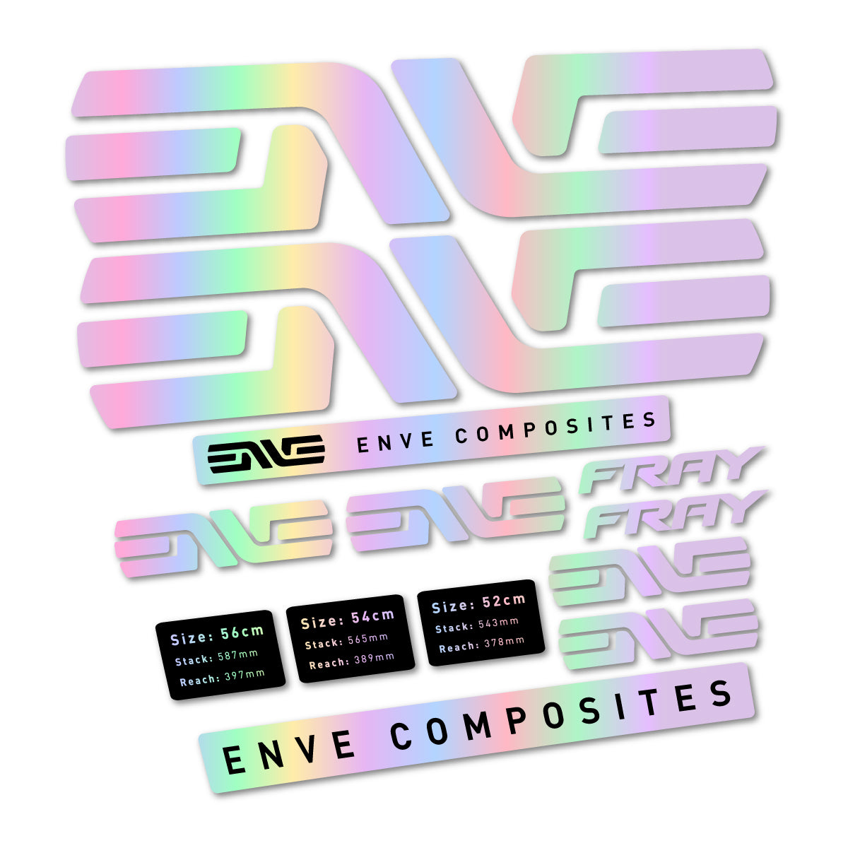 Stickers compatibles Envx Fray 2026 pour cadre – autocollants vinyle - Holographique