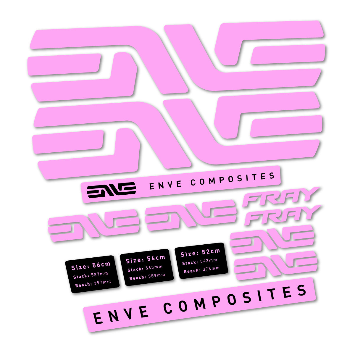 Stickers compatibles Envx Fray 2026 pour cadre – autocollants vinyle - Lilas Clair
