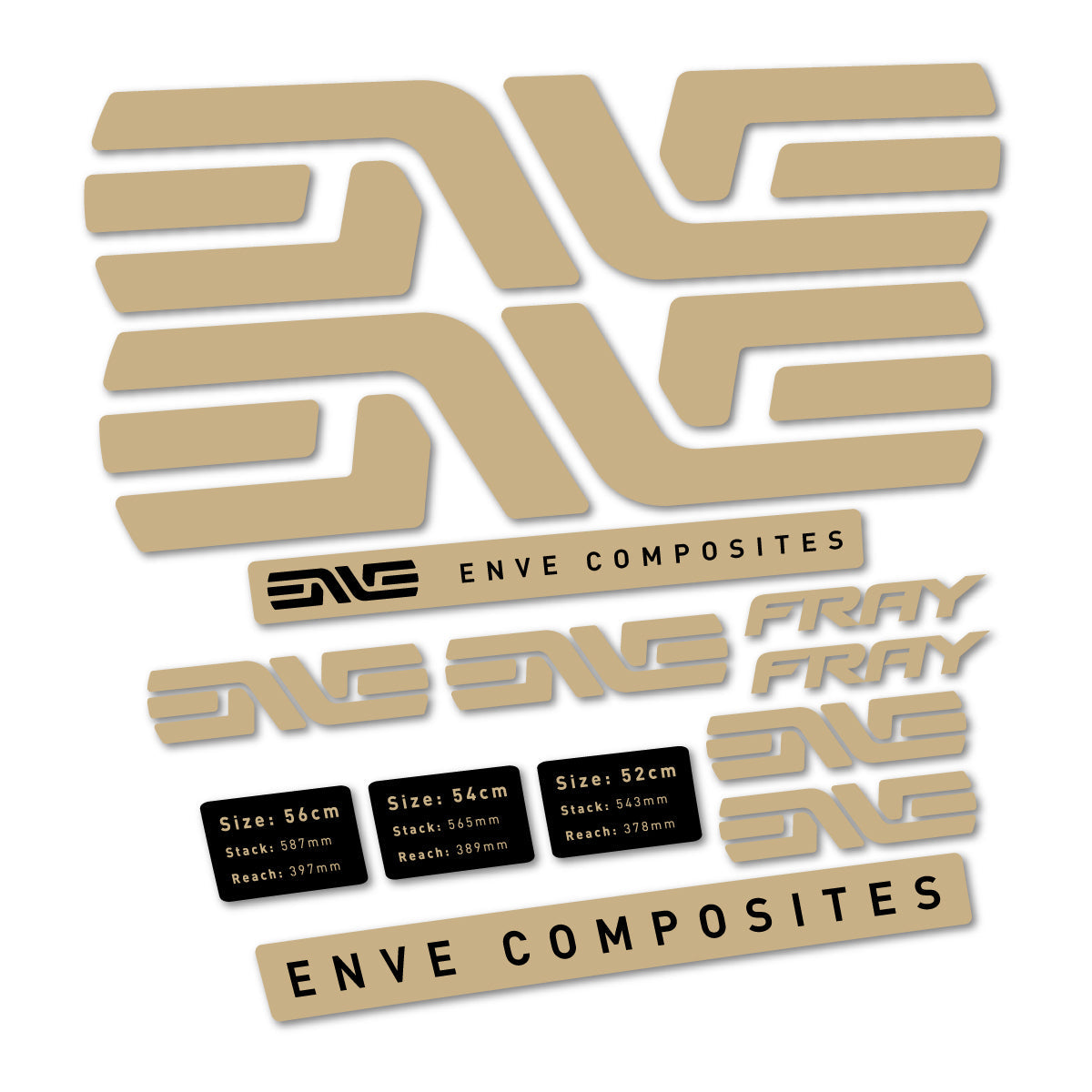 Sand decal for Envx Fray 2026 frame – bike sticker vinyl