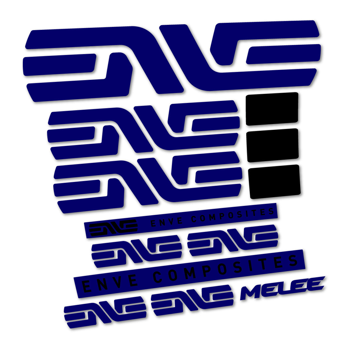 Stickers compatibles Envx Melee 2026 pour cadre – autocollants vinyle - Bleu Scandinave