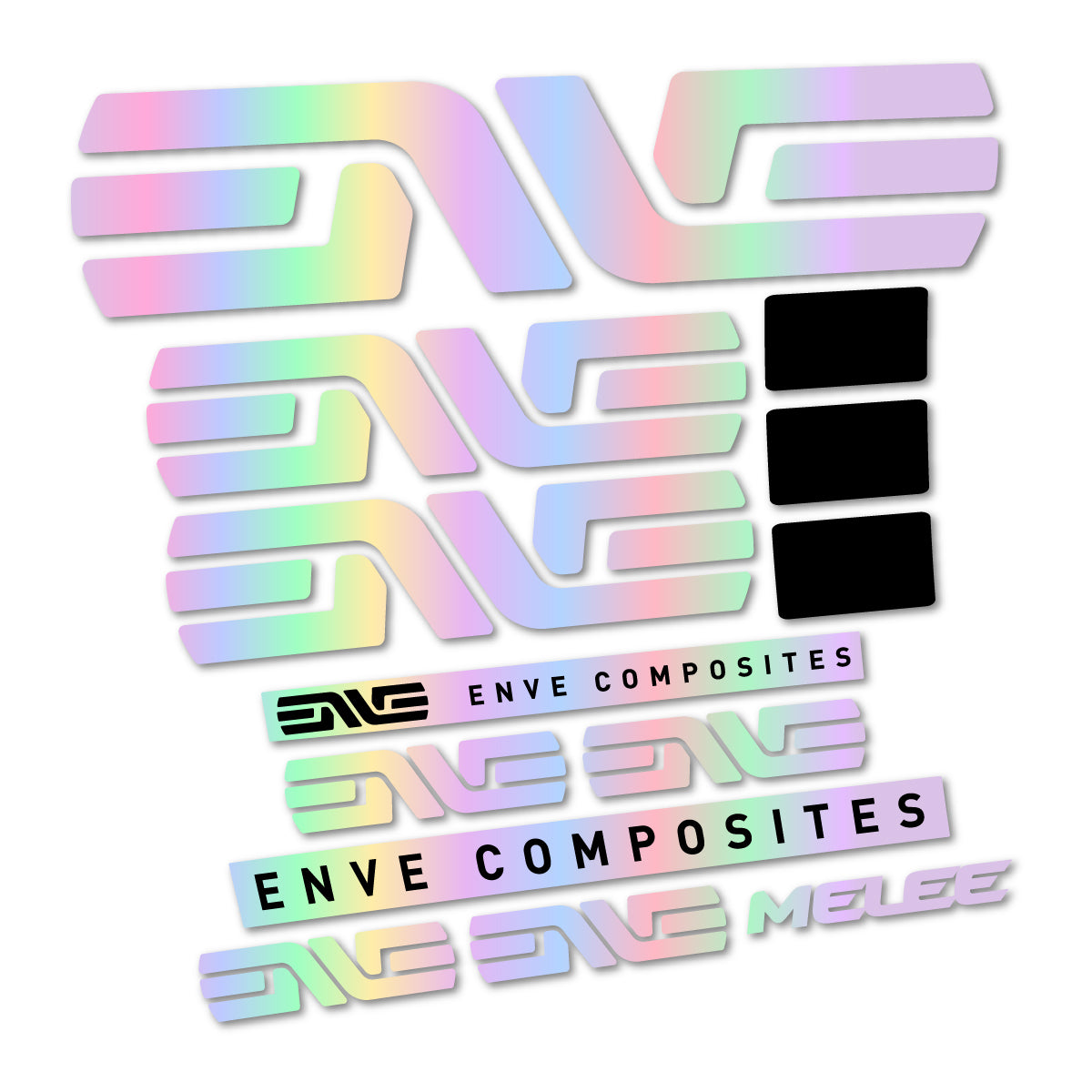 Stickers compatibles Envx Melee 2026 pour cadre – autocollants vinyle - Holographique