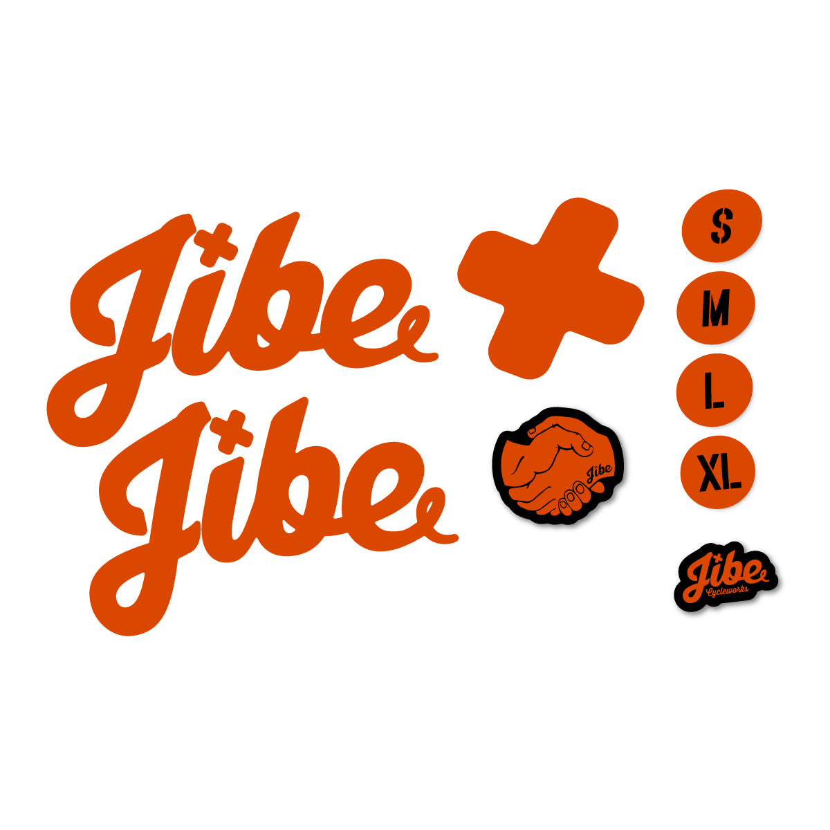 Stickers compatibles Jibe Tasmanian Devil 2025-2026 pour cadre – autocollants vinyle - Argile