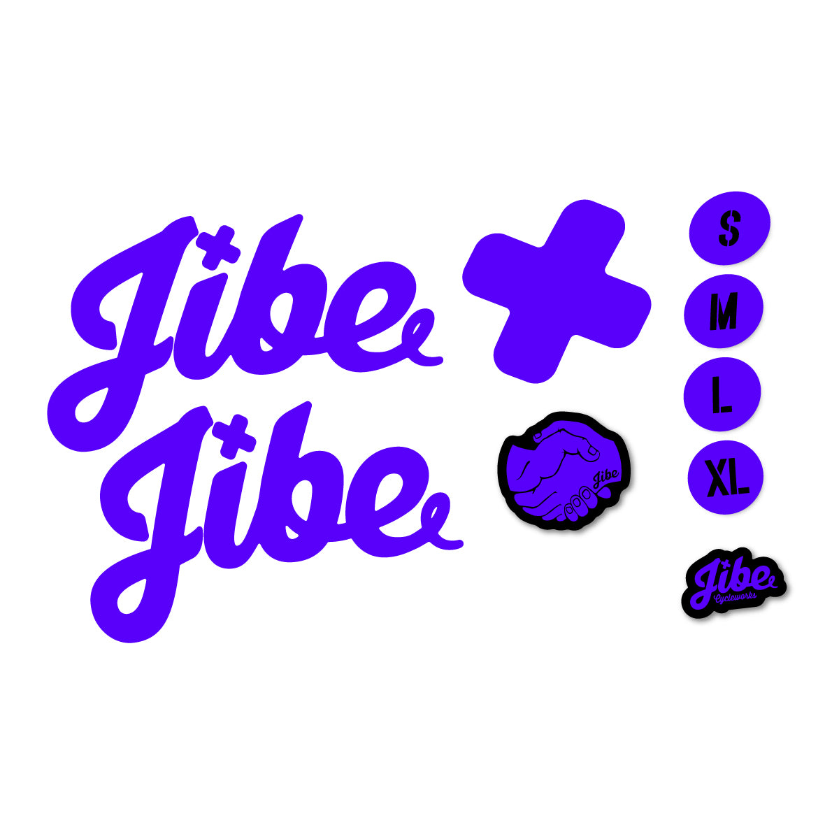 Stickers compatibles Jibe Tasmanian Devil 2025-2026 pour cadre – autocollants vinyle - Bleu Reflex