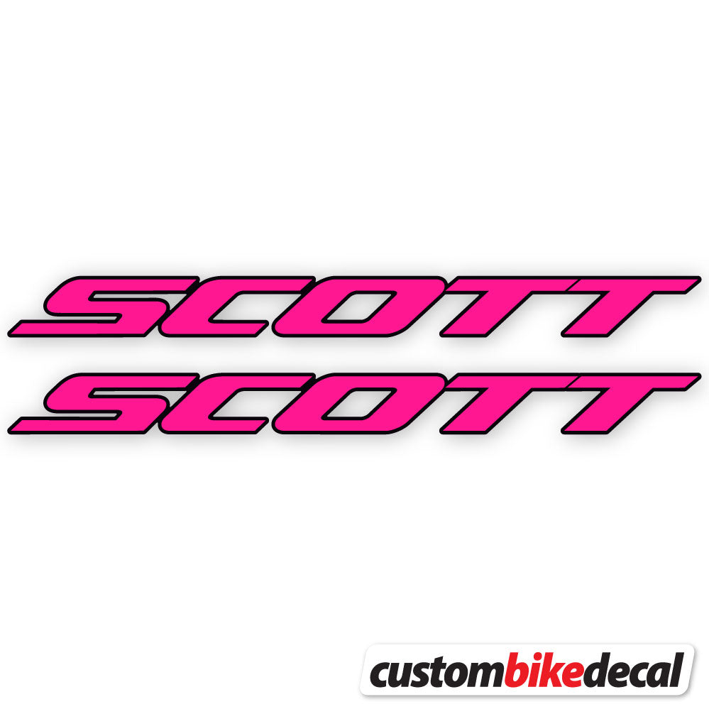 Neon Pink decal for Scott frame – bike sticker vinyl