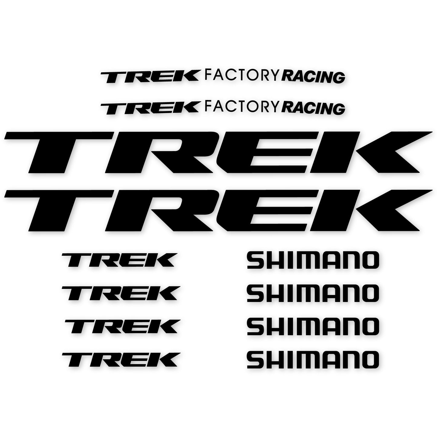 Stickers Trek Factory Racing Team compatibles Autocollants cadre