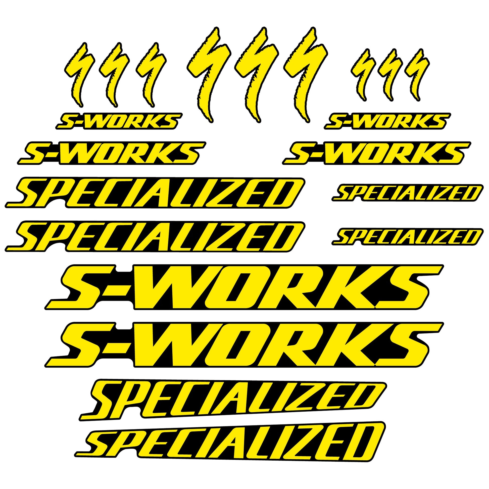Stickers Specialized compatibles Autocollants cadre