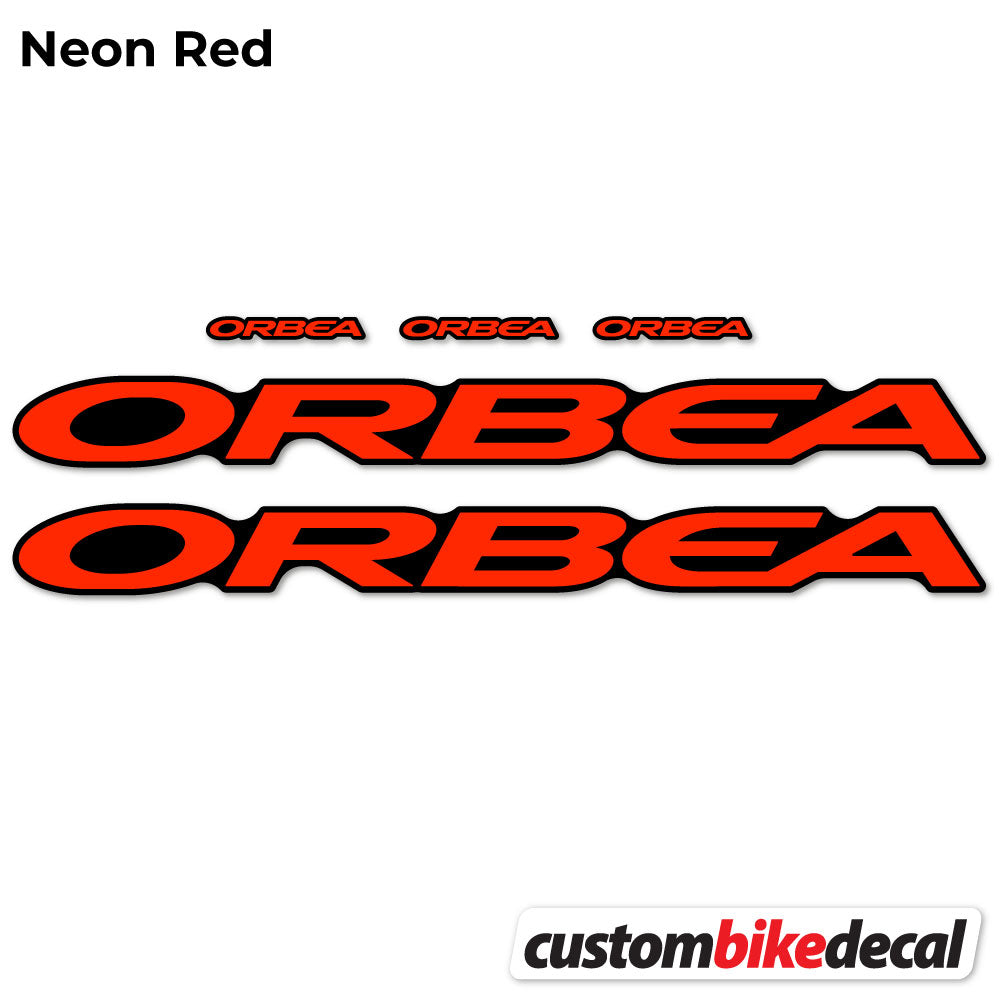 Neon Red decal for Orbea Oiz M10 2021 VEC frame – bike sticker vinyl