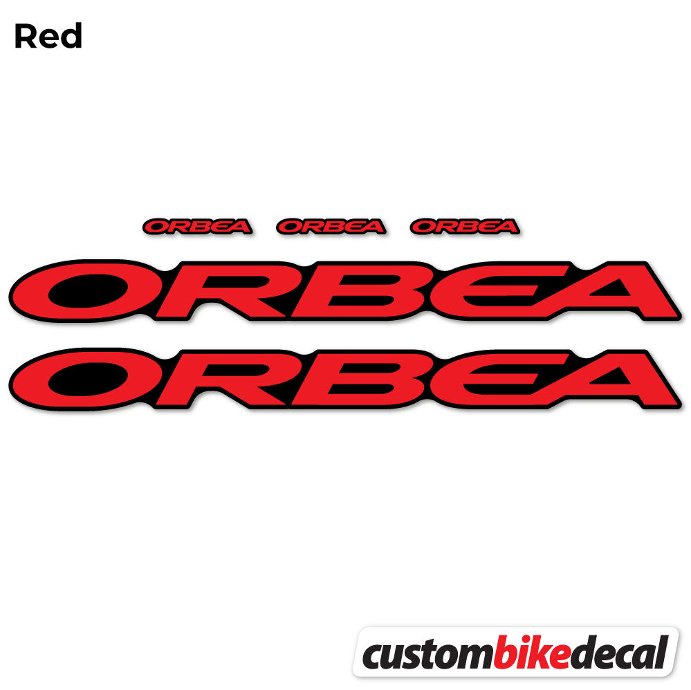 Red decal for Orbea Oiz M10 2021 VEC frame – bike sticker vinyl