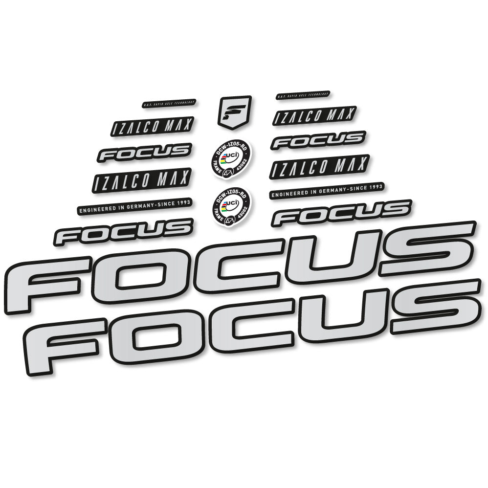 Stickers Focus Izalco Max 97 compatibles - Autocollants cadre vélo