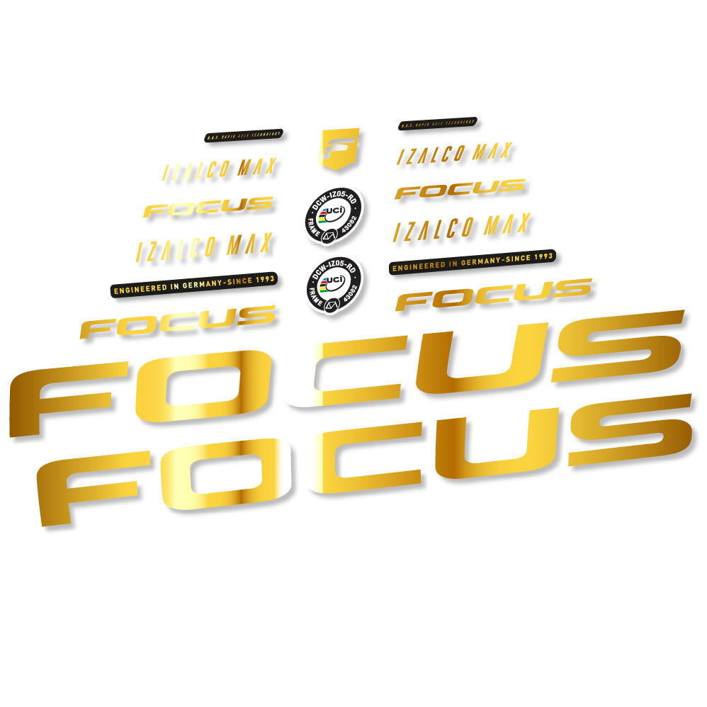 Stickers Focus Izalco Max 97 compatibles - Autocollants cadre vélo