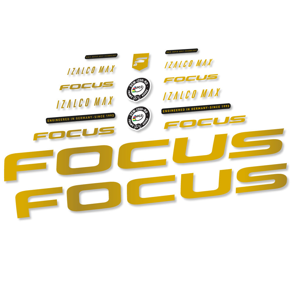 Stickers Focus Izalco Max 97 compatibles - Autocollants cadre vélo