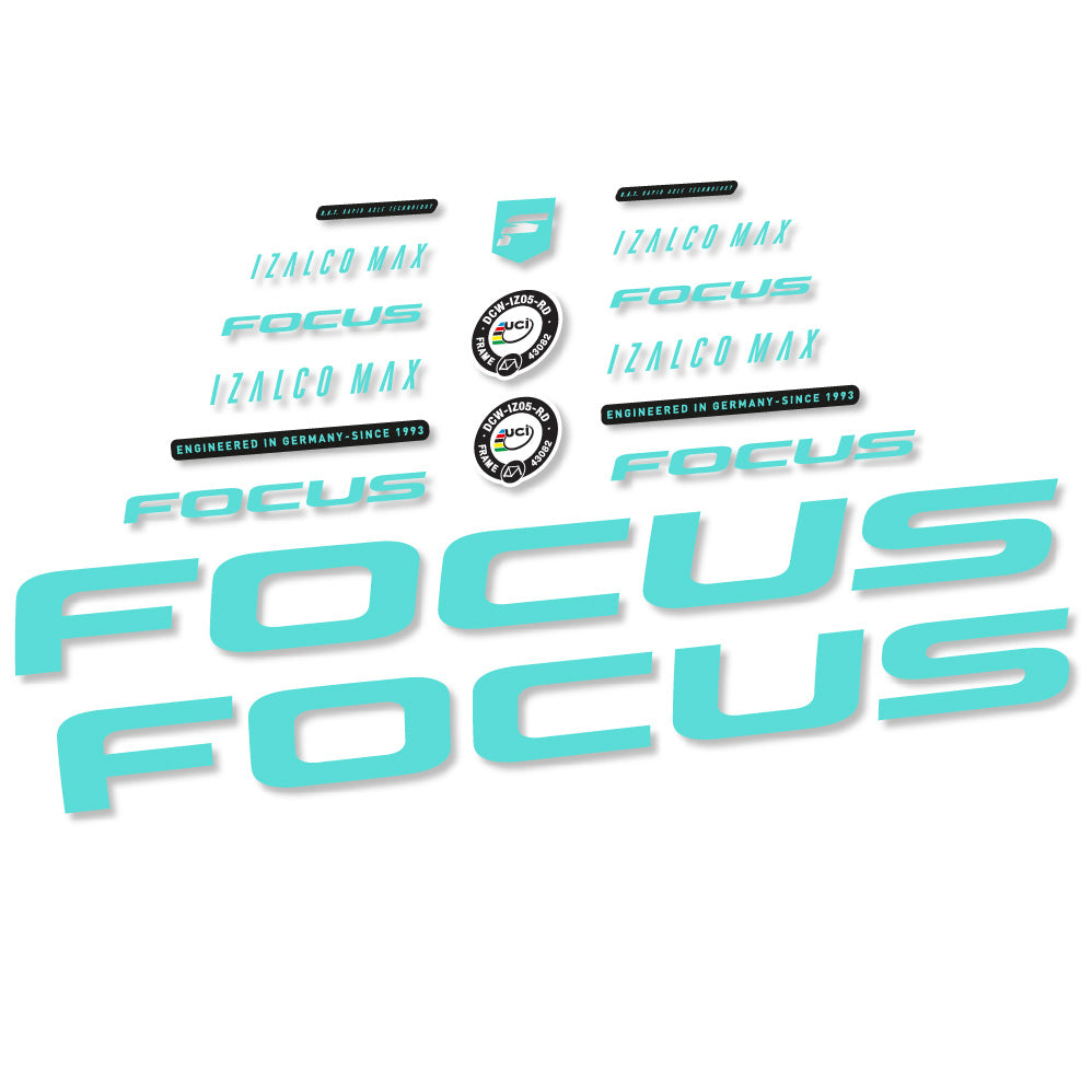 Stickers Focus Izalco Max 97 compatibles - Autocollants cadre vélo