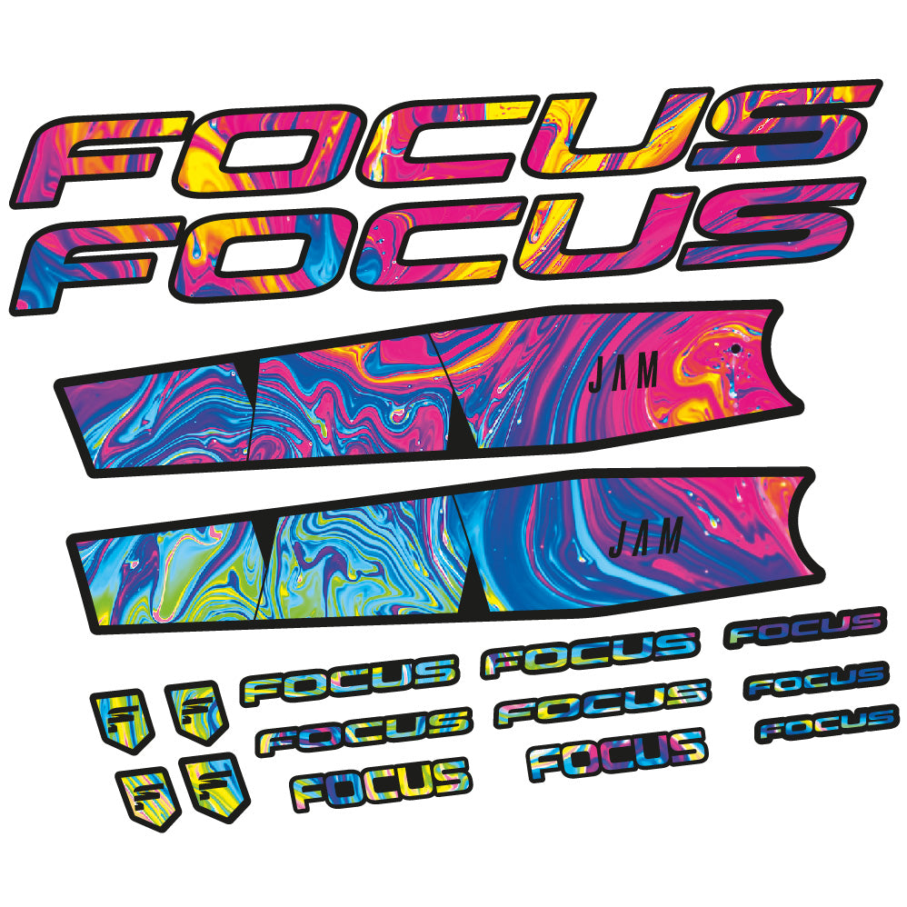 Stickers Focus Jam 6.8 2021 compatibles Autocollants cadre