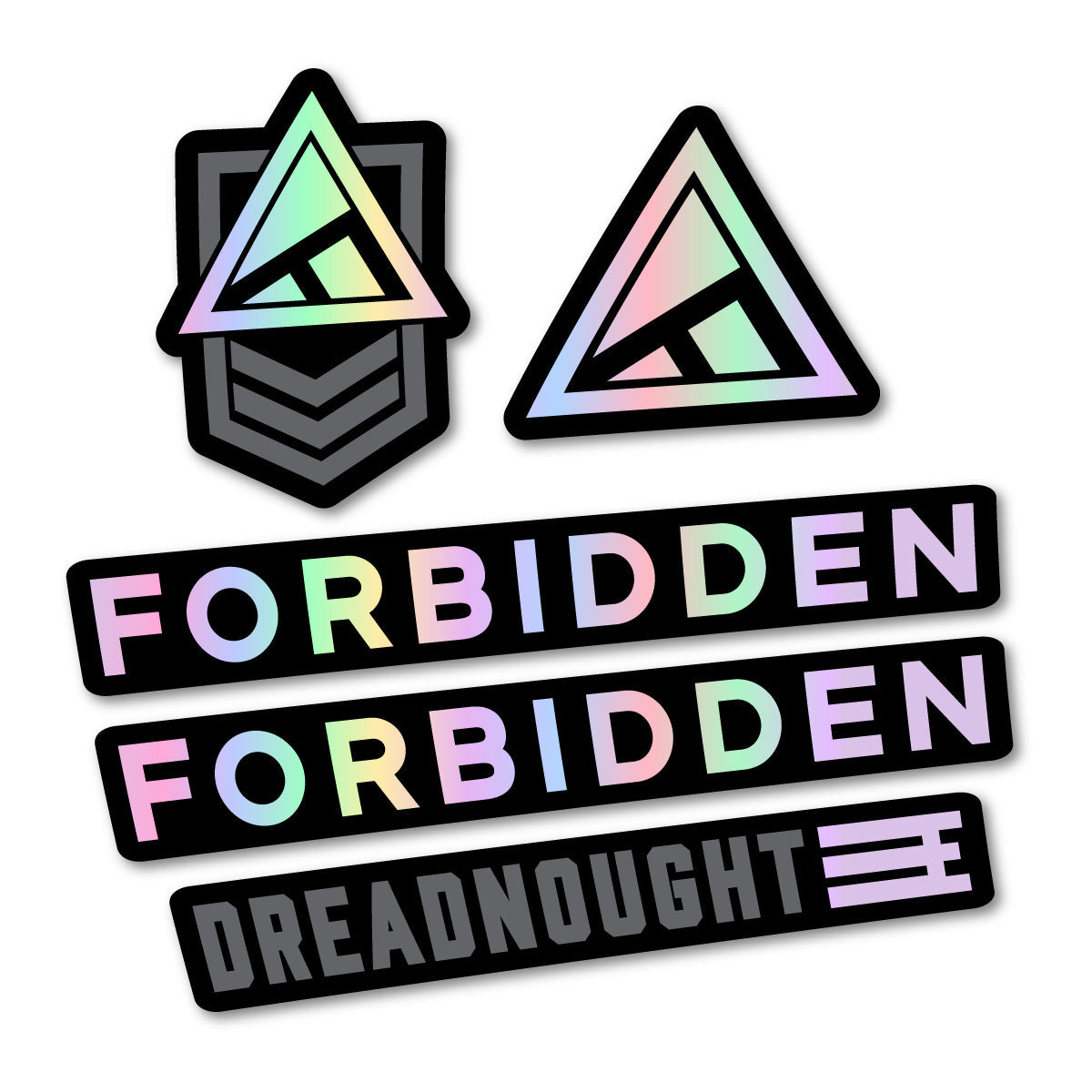 Hollographic decal for Forbidden Dreadnought E 2026 frame – bike sticker vinyl