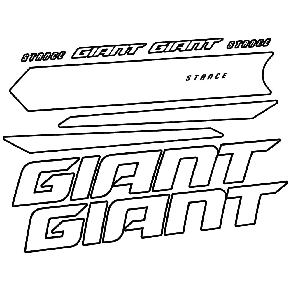 Stickers Giant Stance 2021 compatibles Autocollants cadre