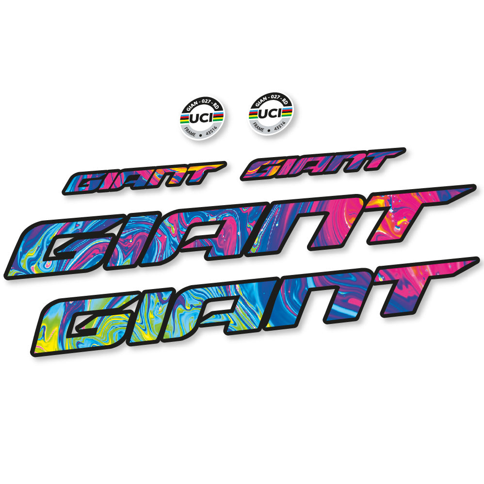 Stickers Giant TCR Advanced Pro Disc 1 AX 2022 compatibles - Autocollants cadre vélo
