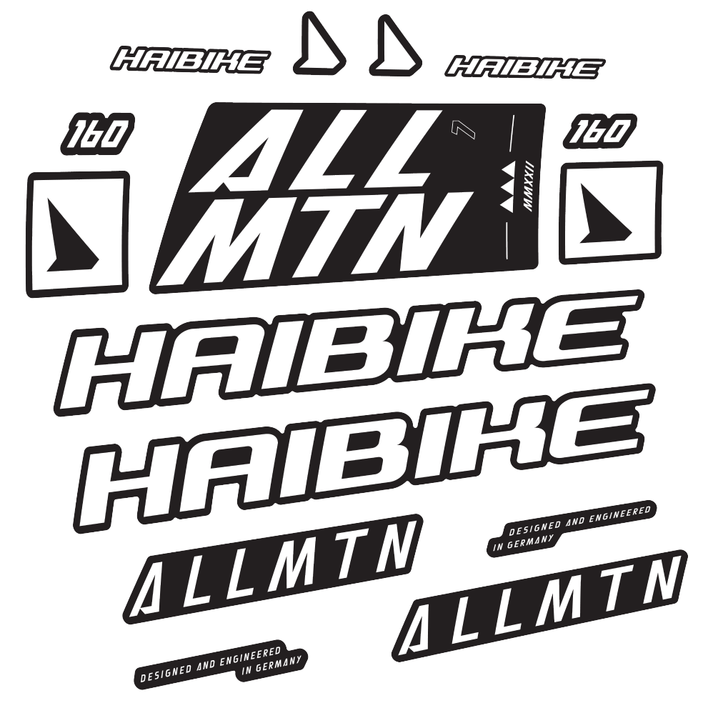 Stickers Haibike Allmtn 7 2022 compatibles - Autocollants cadre vélo