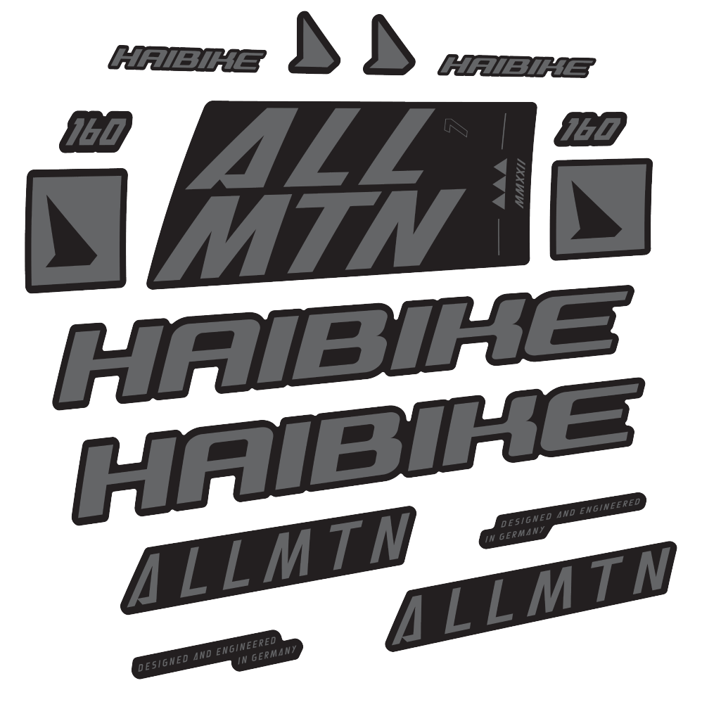 Stickers Haibike Allmtn 7 2022 compatibles - Autocollants cadre vélo