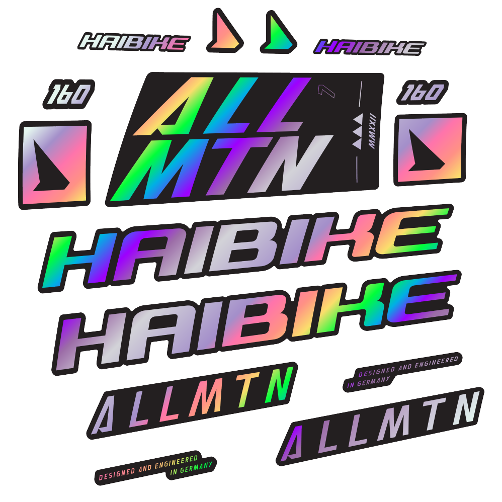 Stickers Haibike Allmtn 7 2022 compatibles - Autocollants cadre vélo