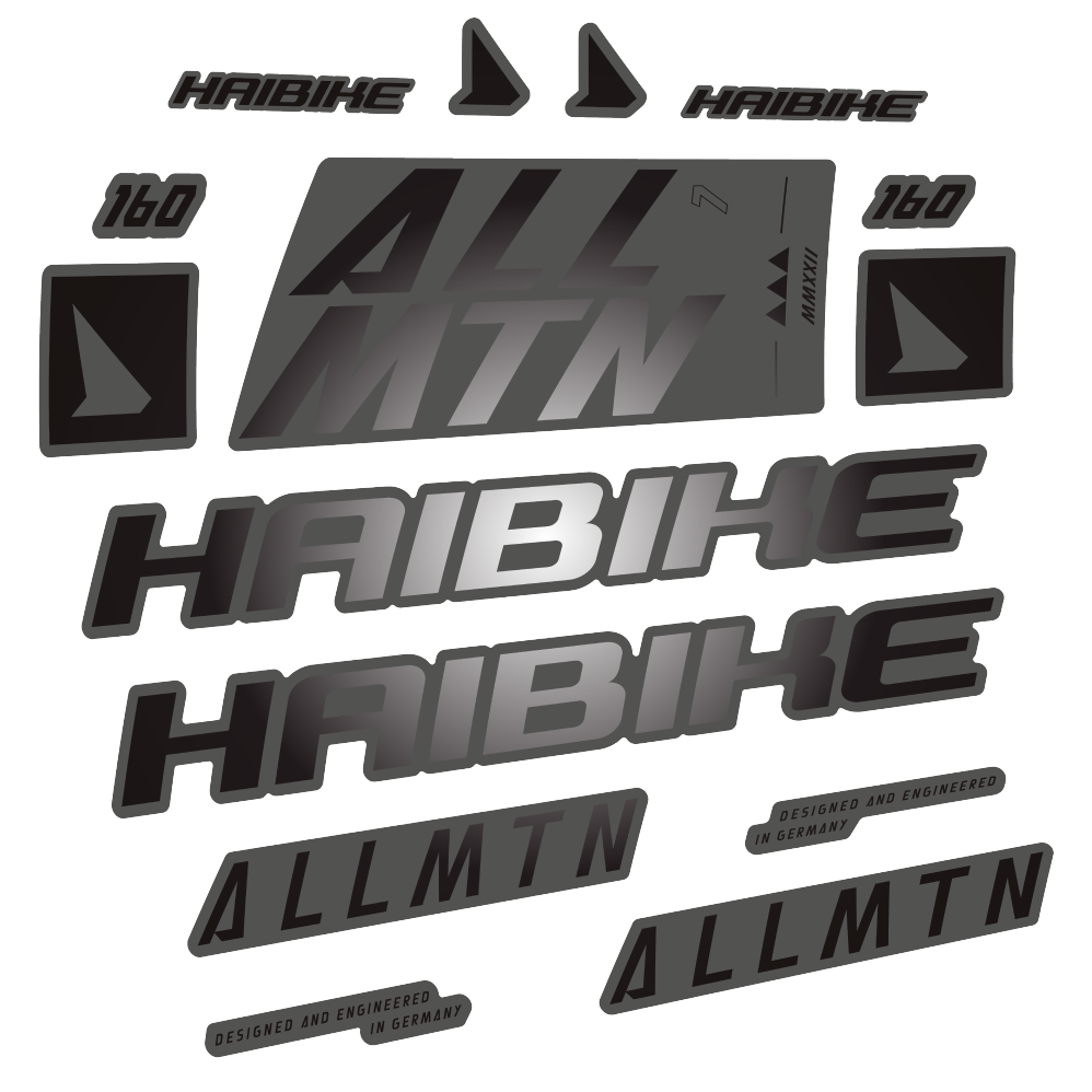 Stickers Haibike Allmtn 7 2022 compatibles - Autocollants cadre vélo