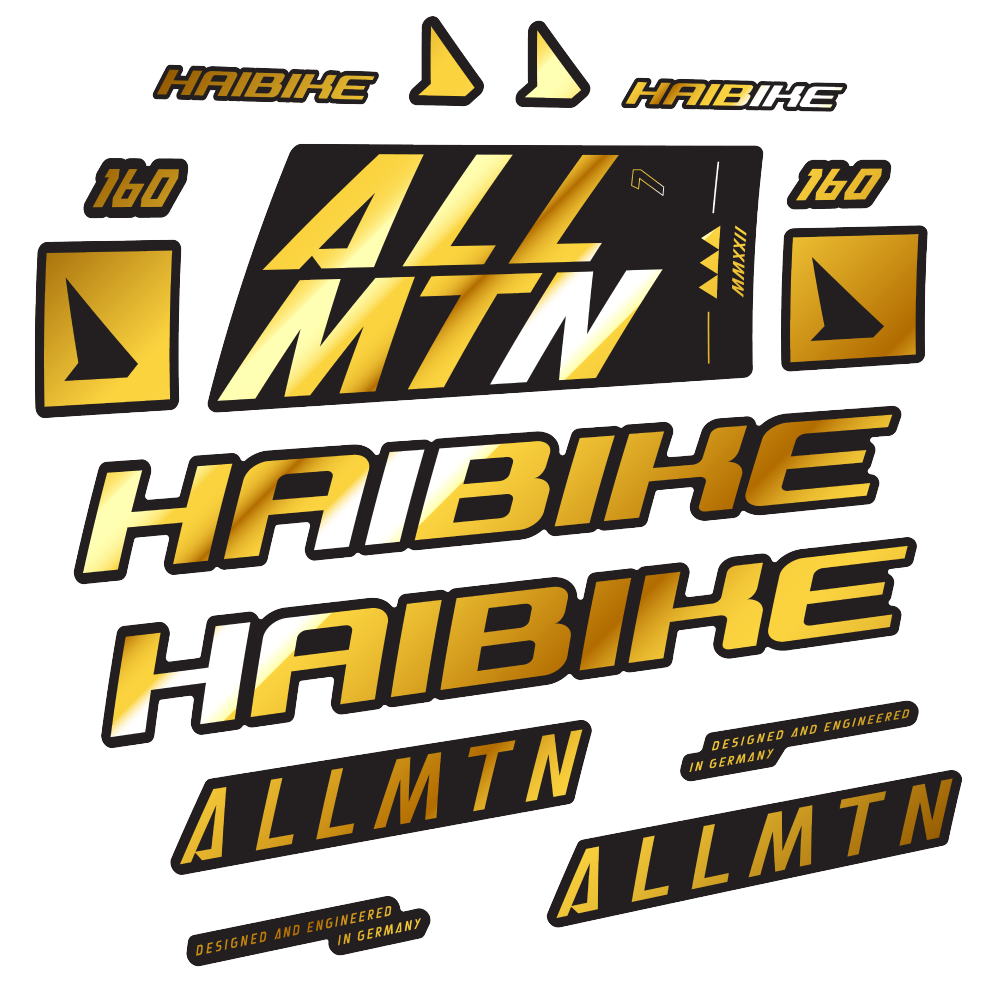 Stickers Haibike Allmtn 7 2022 compatibles - Autocollants cadre vélo
