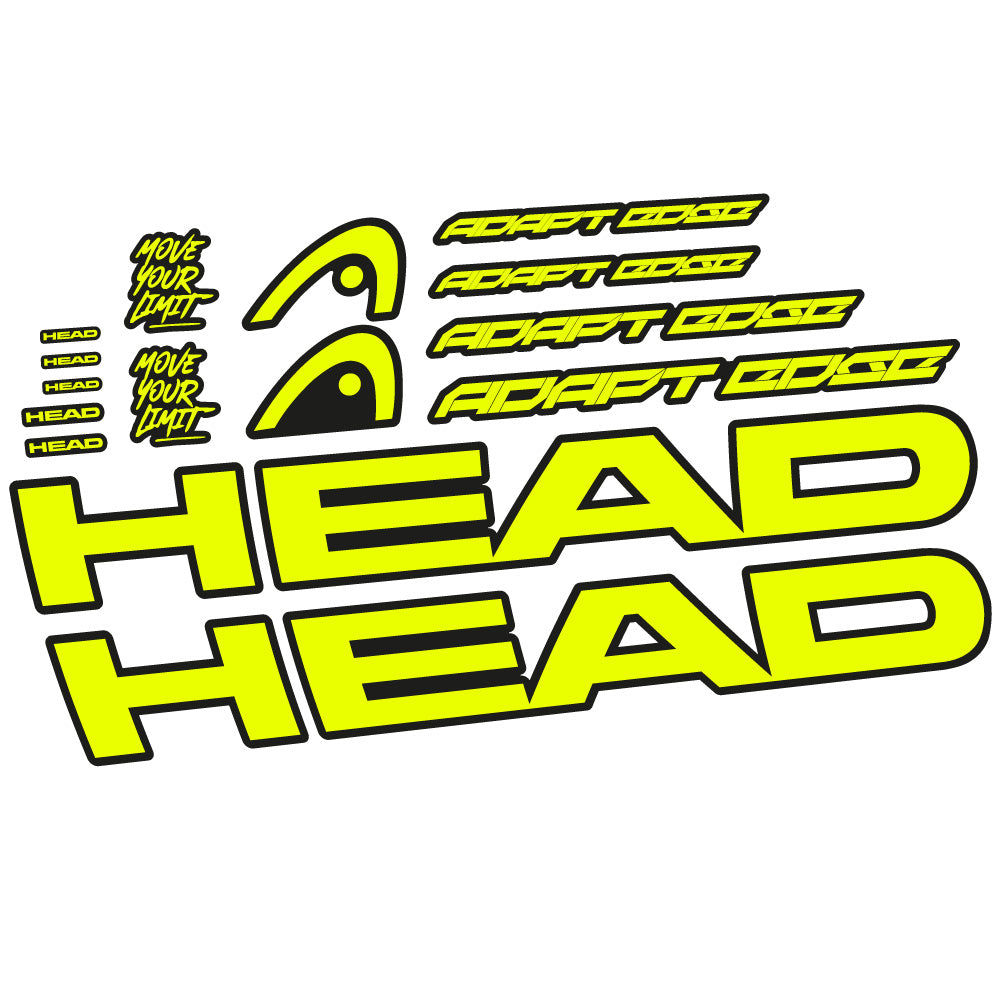 Stickers Head Adapt Edge III 2023 compatibles Autocollants cadre