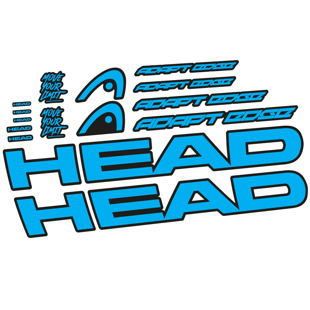 Stickers Head Adapt Edge III 2023 compatibles Autocollants cadre