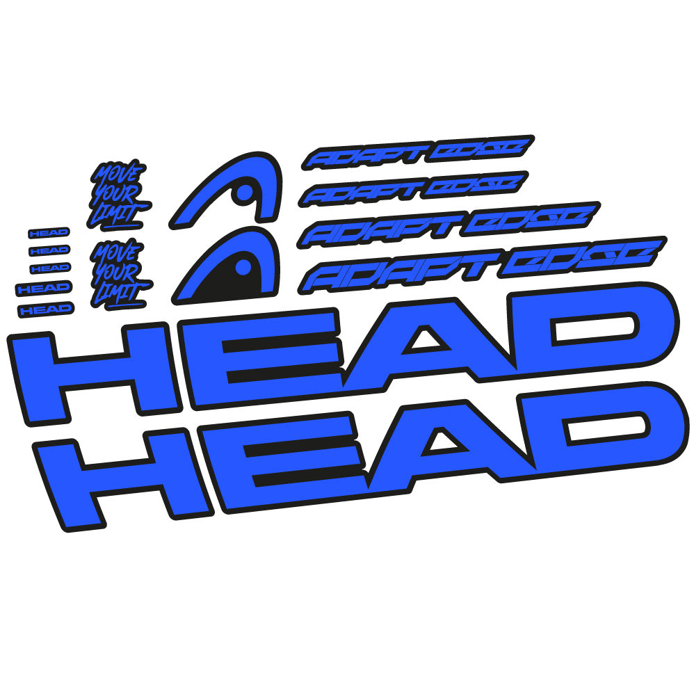 Stickers Head Adapt Edge III 2023 compatibles Autocollants cadre
