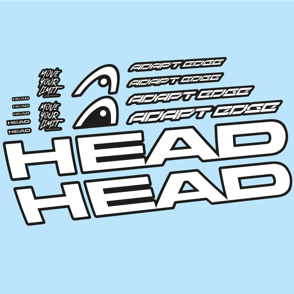 Stickers Head Adapt Edge III 2023 compatibles Autocollants cadre