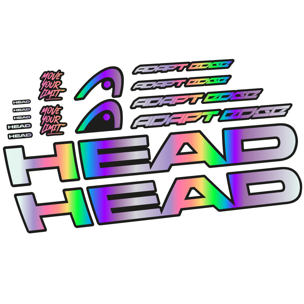Stickers Head Adapt Edge III 2023 compatibles Autocollants cadre