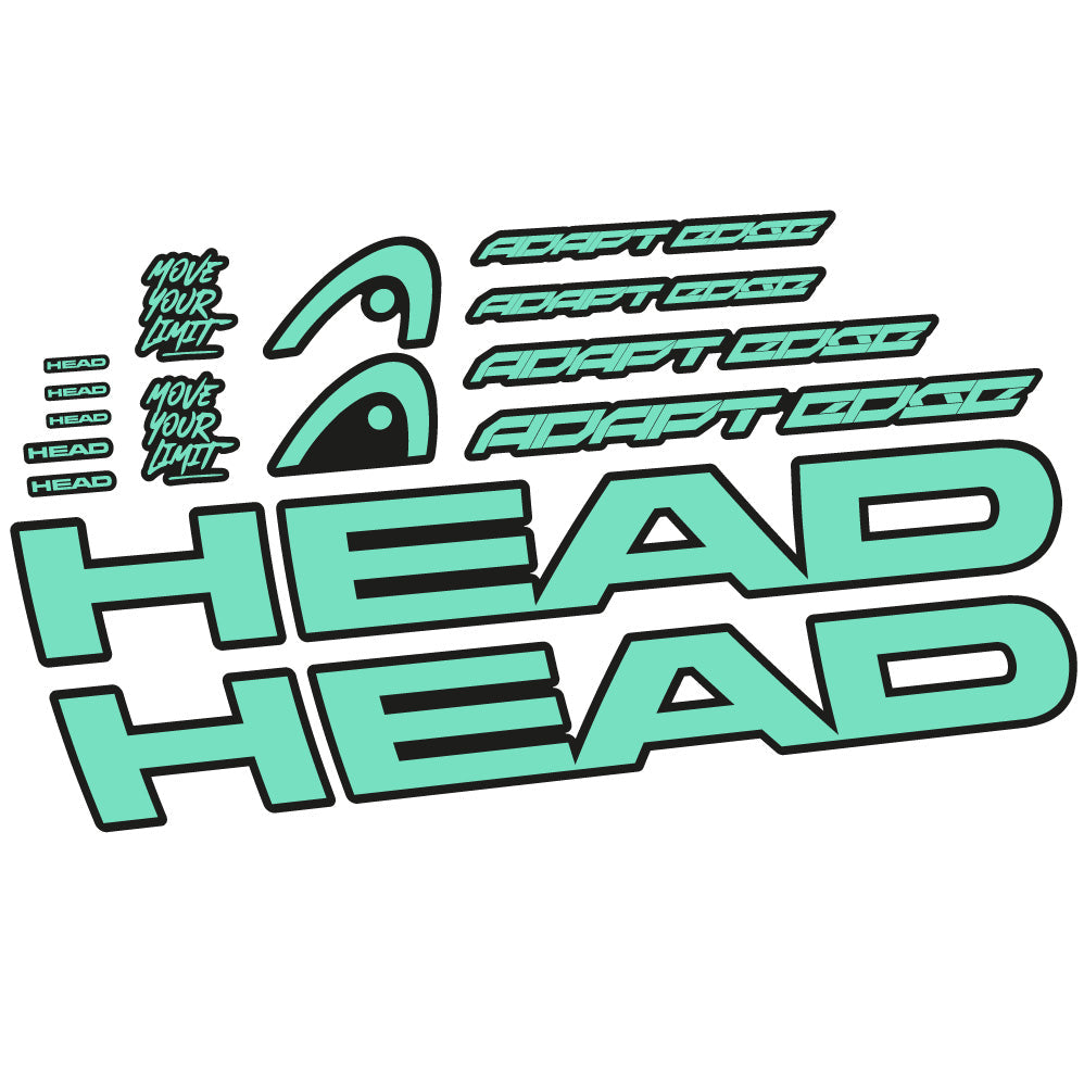 Stickers Head Adapt Edge III 2023 compatibles Autocollants cadre