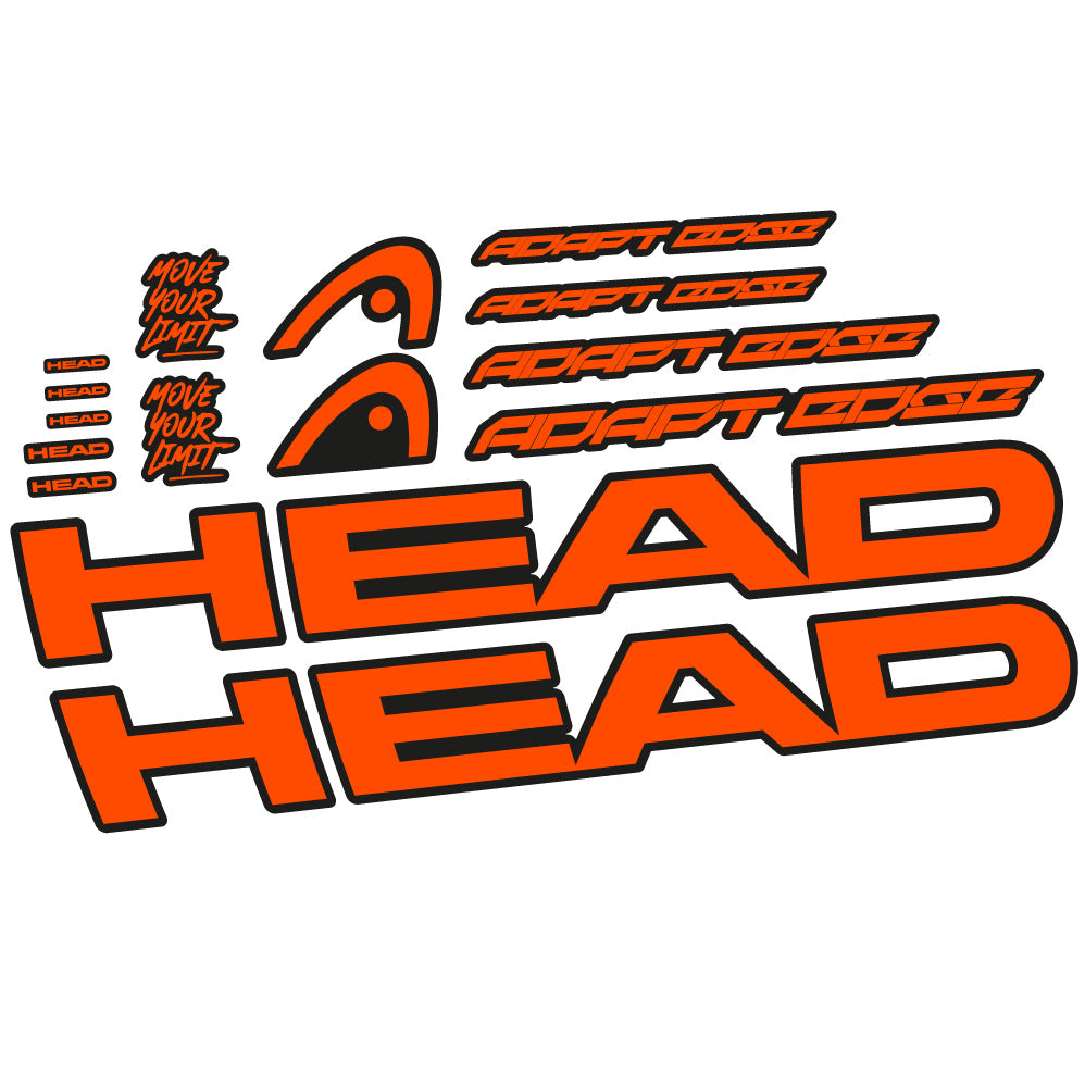 Stickers Head Adapt Edge III 2023 compatibles Autocollants cadre