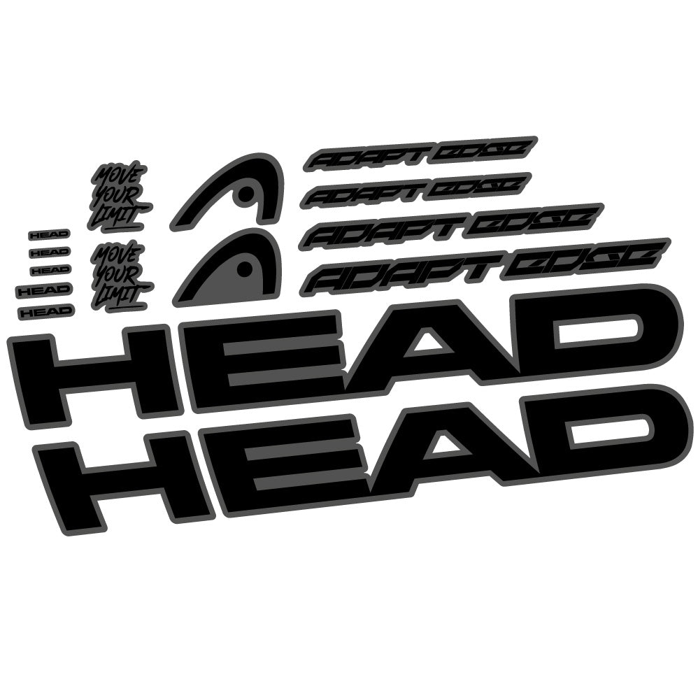 Stickers Head Adapt Edge III 2023 compatibles Autocollants cadre
