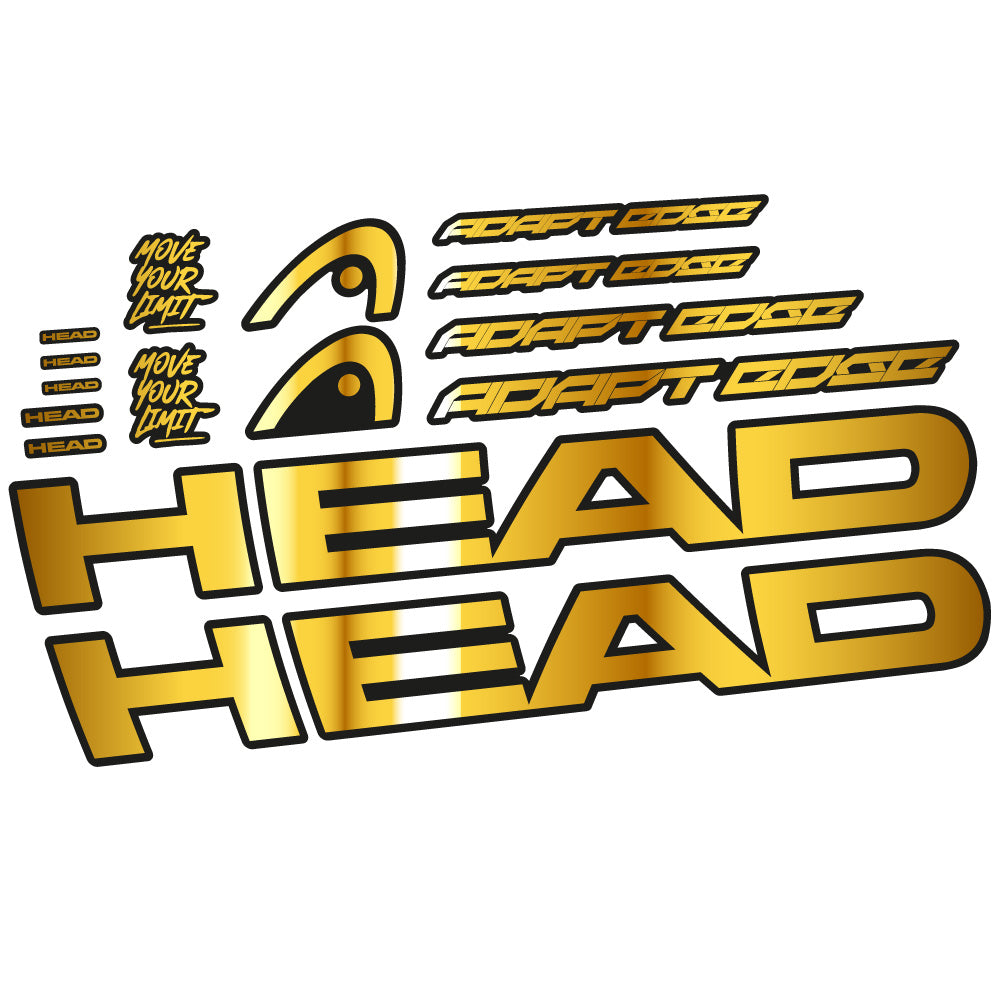 Stickers Head Adapt Edge III 2023 compatibles Autocollants cadre