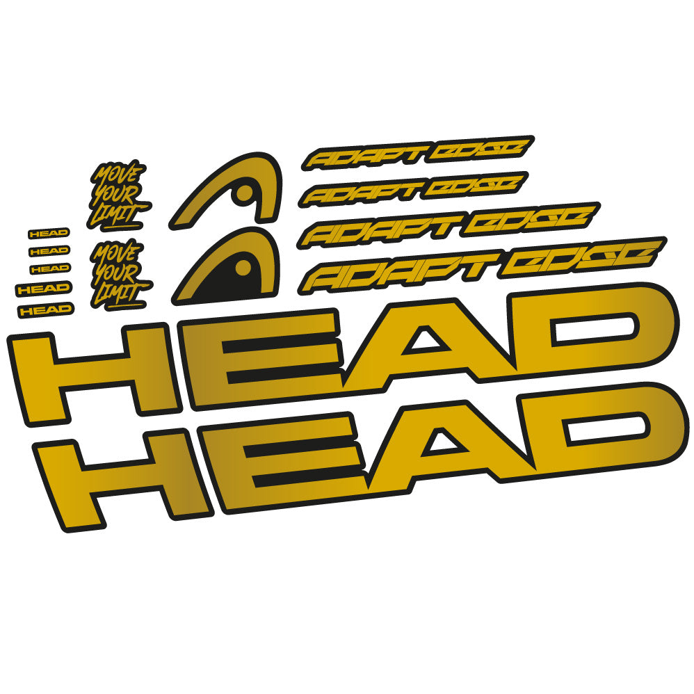 Stickers Head Adapt Edge III 2023 compatibles Autocollants cadre