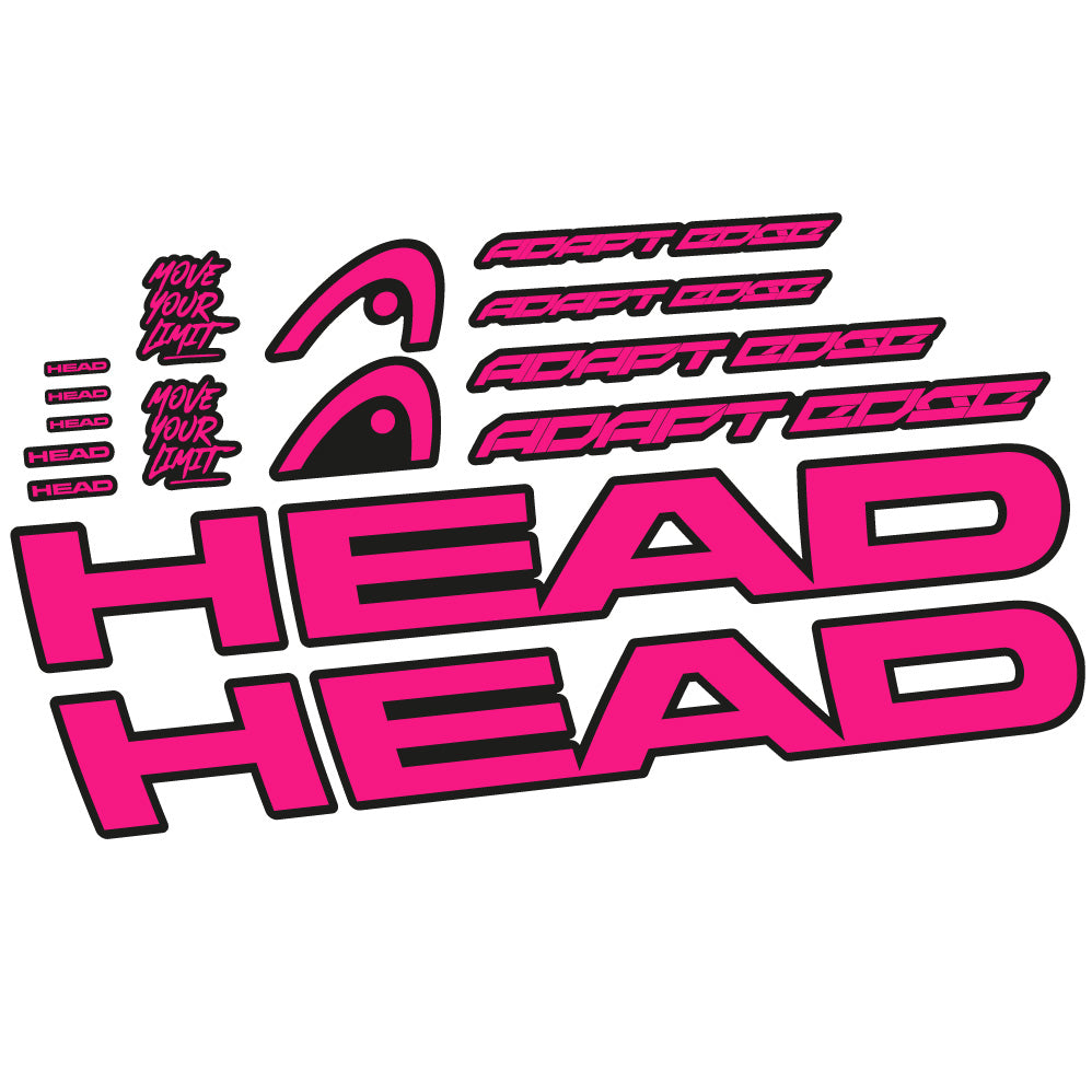 Stickers Head Adapt Edge III 2023 compatibles Autocollants cadre