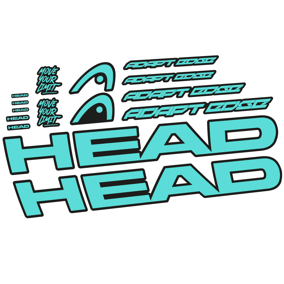 Stickers Head Adapt Edge III 2023 compatibles Autocollants cadre
