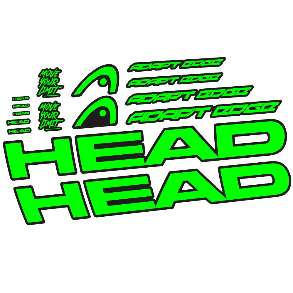 Stickers Head Adapt Edge III 2023 compatibles Autocollants cadre